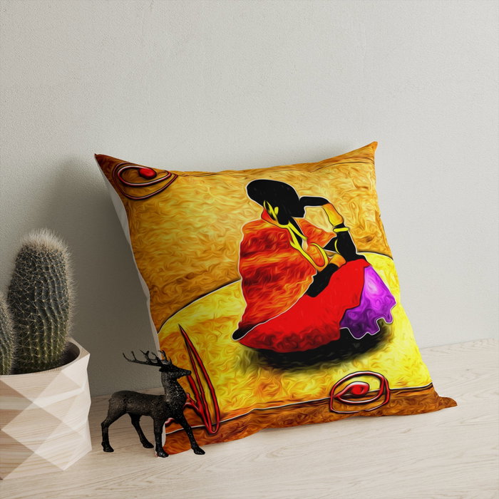 Aberto Design Cojín Multicolor 43 x 43 cm